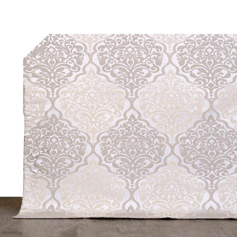 'Frosted Folklore' Fabric by the Metre (Beige)