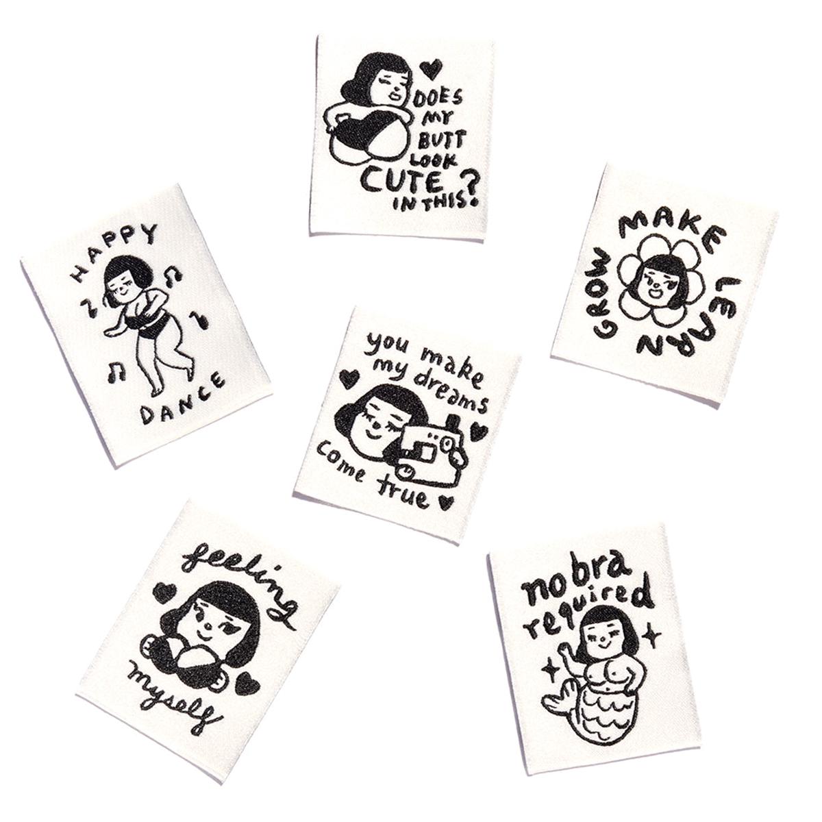 'Feeling Yourself' Mel Stringer X Kylie And The Machine Woven Labels