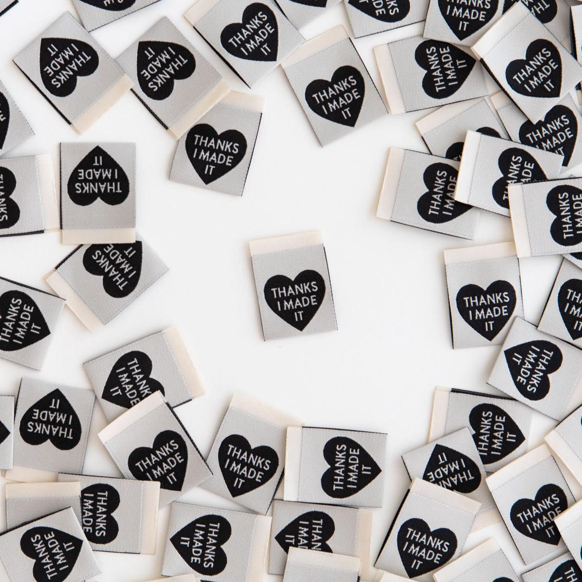 THANKS I MADE IT HEART Labels by Sarah Hearts