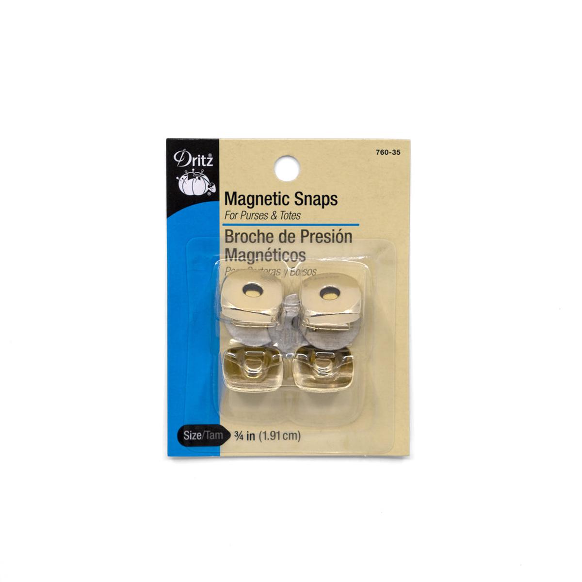 (19mm) Magnetic Bag Snaps - Gold